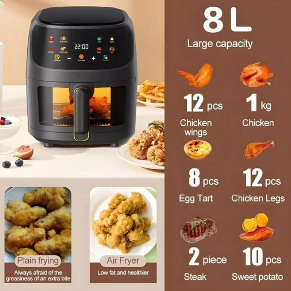 Friteuse Sans Huile Silver Crest S-18 8L 2400W